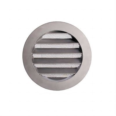 Factory Price White Powder Coated Cast Aluminum Louvre Vent Grille with Stainless Steel Insect Mesh Quality Hardware