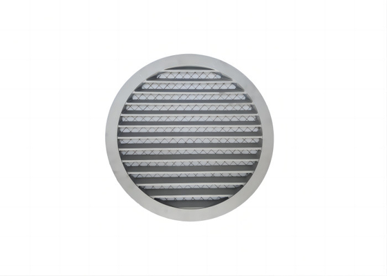 Factory Price White Powder Coated Cast Aluminum Louvre Vent Grille with Stainless Steel Insect Mesh Quality Hardware