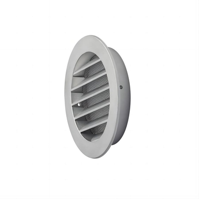 Factory Price White Powder Coated Cast Aluminum Louvre Vent Grille with Stainless Steel Insect Mesh Quality Hardware